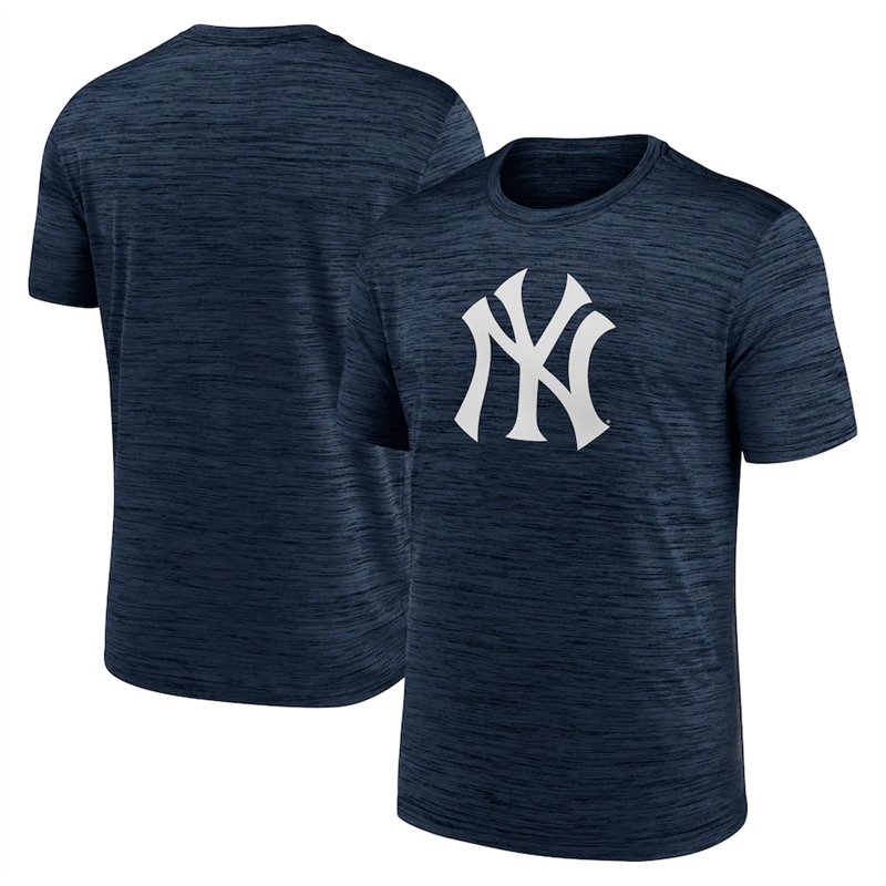 Men's New York Yankees Navy Team Logo Velocity Performance T-Shirt Men's New York Yankees Navy Team Logo Velocity Performance T-Shirt